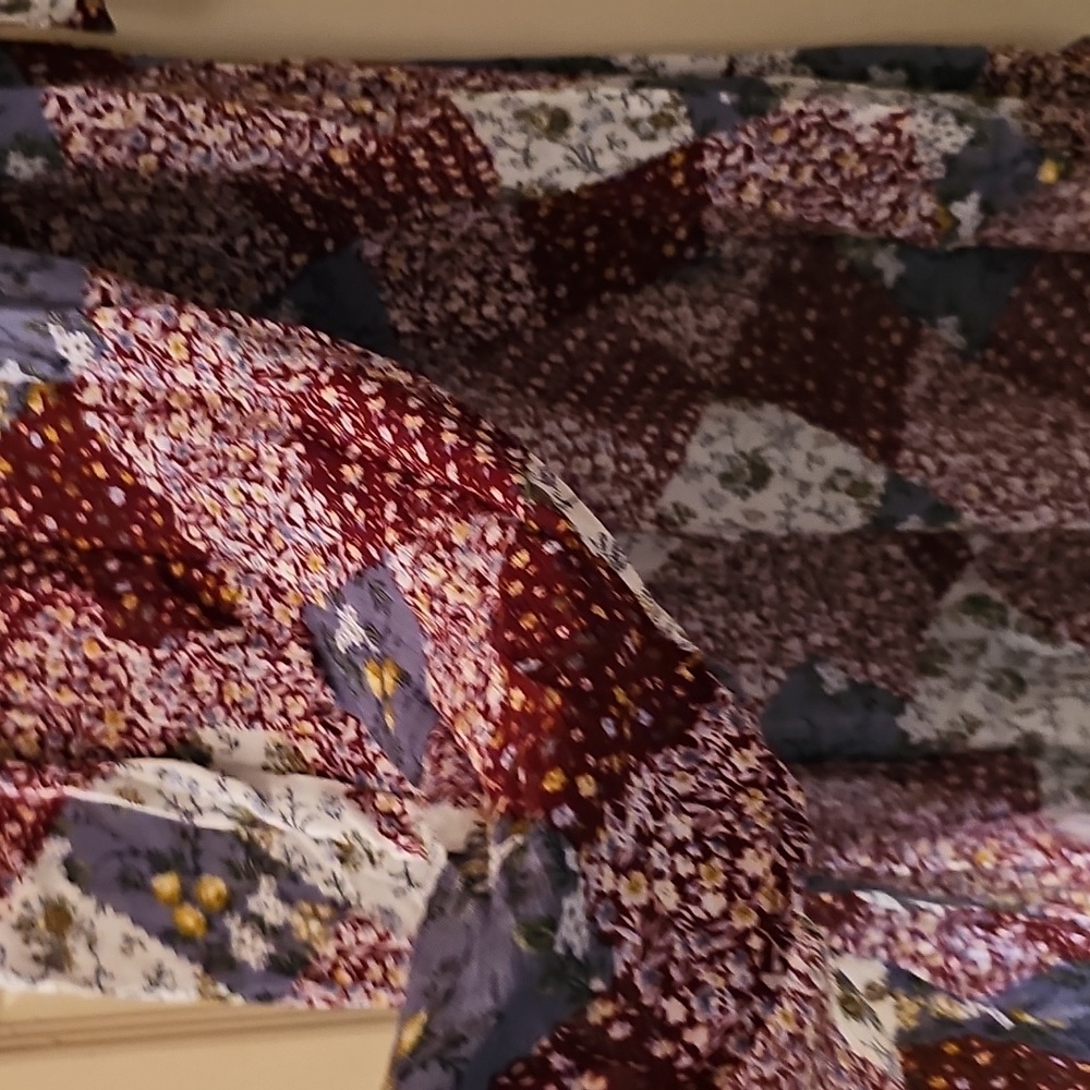 Sadie & Sage Multicolor Patchwork Midi Skirt - Picture 3 of 6